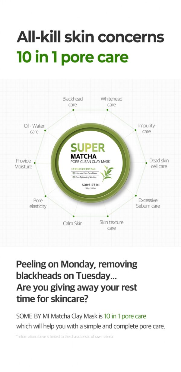 SOME BY MI - Super Matcha Pore Clean Clay Mask - Image 8